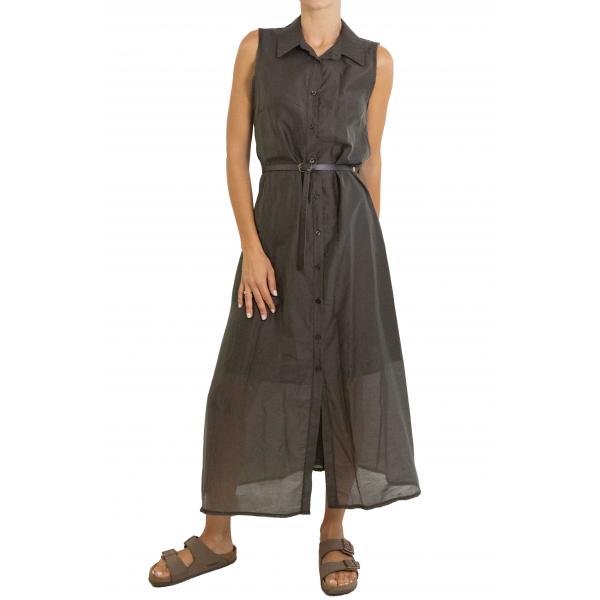 Vestito con cintura e bottoni "Leila"